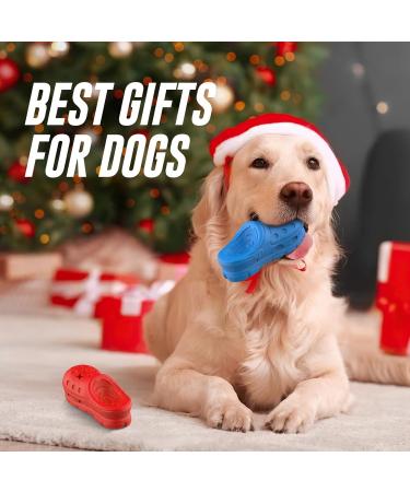Ruxan Interactive Dog Toys for Aggressive Chewers | Treat Dispensing Blue Natural Rubber with Beef Flavor | Perfect for Small Medium & Large Dogs - Buy Online on GoSupps.com