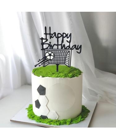 Football Cake Toppers PT Haahoos Football Birthday Decorations Soccer Sports Cake Topper Happy Birthday Cake Decorations for Boys Men Fans Birthday Anniversary Party Supplies - Buy Online on GoSupps.com