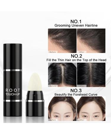 Root Touch Up Instantly Hairline Shadow Hairline Powder Quickly Cover Hairline Hairline Powder Stick Long Lasting Root Cover Up Cover Gray Hair Windproof & Sweatproof (Dark Brown) - Buy Online on GoSupps.com