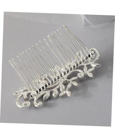 Housoutil Rhinestone Hair Combs Wedding Hair Comb Hair Comb Clips Hair Side Comb Bridal Hair Comb Hair Combs for Wedding Decor Tiara Rhinestones Bride Accessories Zinc Alloy White - Buy Online on GoSupps.com