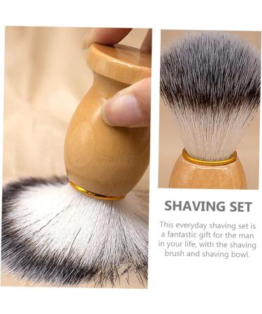 Frcolor Men's Shaving Set - Razor Brushes Beard Brush & Soap Shell | Premium Stainless Steel Grooming Tools for Perfect Shave - Buy Online on GoSupps.com