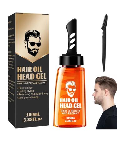 1 Pcs Hair Oil Head Gel East Moon Hair Gel Hair Wax Men Hair Wax Gel 2 In 1 With Comb Flexible Style Long Lasting Refreshing And Quick Drying Easy To Clean