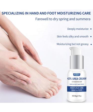 Urea 42% Foot Cream Cracked Heel Repair Cream Foot Cream for Cracked Heels And Dry Skin 42% Urea Cream & 2% Salicylic Acid for Callus Remover & Nourishes Soften Rough Cracked Dead Skin(60g) - Buy Online on GoSupps.com
