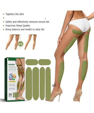 Thigh Lift Patch & Leg Lift Tape - Skin-Lifting Wormwood Calf Support for Lower Body | Shop Internationally - Buy Online on GoSupps.com