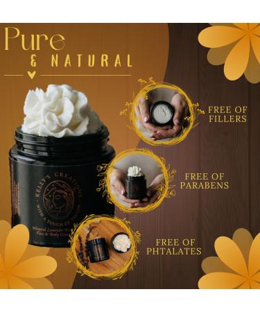 Kelly's Creations Grass-Fed & Finished Beef Tallow Whipped Sandalwood Face & Body Cream 4 fl oz Luxury Moisturizer - Buy Online on GoSupps.com
