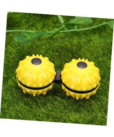 TOVINANNA Pressure Release Toy 1pc Decompression Massage Ball for Stress Relief | 7.36x3.56cm Yellow - Buy Online on GoSupps.com