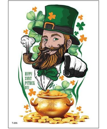 Patricks Day Temporary Tattooed Waterproof Fake Tattooed Stickers Patrick's Day Parties Favor Decorations Supplies Patrick Fake Tattooed Sticker - Buy Online on GoSupps.com