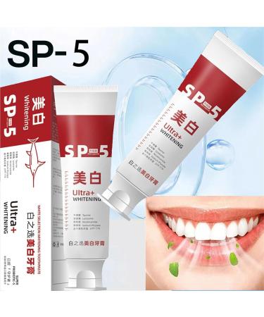 Sp-5 Toothpaste Sp 5 Teeth Whitening Toothpaste Sp-5 Ultra Whitening Toothpaste Sp-5 Probiotic Shark Whitening Toothpaste Stain Removal Toothpaste Fresh Breath Toothpaste - Buy Online on GoSupps.com