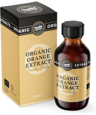 Foodie Flavours Organic Orange Extract - 100ml | Pure and Natural Orange Flavoring - Buy Online on GoSupps.com