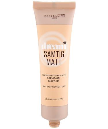 Maybelline New York Dream Velvety Matt Creme-Gel Makeup Natural Ivory 01 - Long-Lasting Coverage & Fresh Look | 30 ml - International Shipping - Buy Online on GoSupps.com