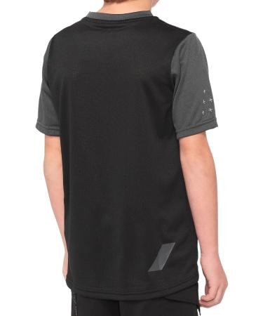 100% Ridecamp Youth Short Sleeve Jersey - Black/Grey Size L (152-164) | 2022 Cycling Apparel for Kids - International Shipping Available - Buy Online on GoSupps.com