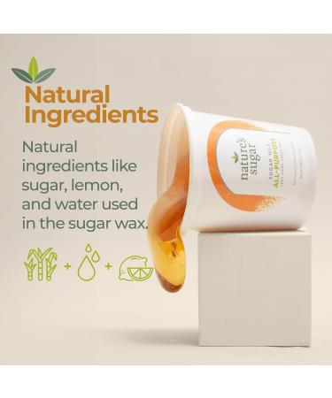 Nature'S Sugar - Nature's Sugar Wax P te anti-poils multi-usages pour jambes dos bras et poitrine 992 2 g pour d butants pour tous types de peau v g talien et sans cruaut envers les animaux - Buy Online on GoSupps.com
