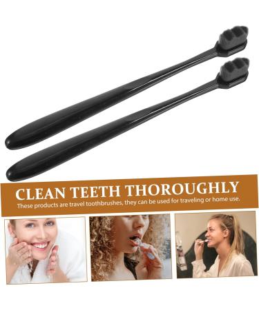 Buy Healvian Soft Toothbrush for Kids - Foldable Black Toothbrush with Extra Soft Bristles (1 Pack) - Ideal Children's Oral Care - Buy Online on GoSupps.com