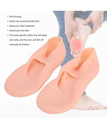 Silicone Heel Protector Anti Slip Moisturizing Socks Foot Anti Cracks Moisturizing Protector Foot Anti-Cracking Protector for F(L) - Buy Online on GoSupps.com