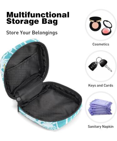 Yellow Banana Coconut Tree Sanitary Napkin Storage Bag - Period Pouch for Women and Teen Girls - Multi-colored 9 - Buy Online on GoSupps.com