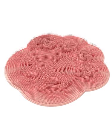 purateur de silicone - Pad permanent des pieds purateur de douche | Exfoliant de peau morte avec une rondelle non gliss e adapt e aux hommes femmes massage fett et tampon de puliz Rose
