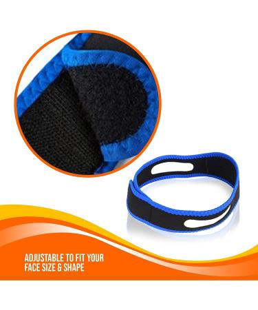 Anti Snore Chin Strap for Women & Men - Adjustable Double-Support Straps - Snoring Prevention Device by Mobi Lock - Buy Online on GoSupps.com