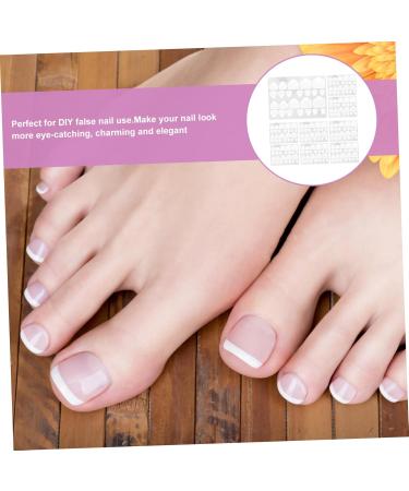 20 Sheets Nail Adhesive Nail Tips False Toenails for Big Toe Paper Tape for Nails Waterproof Labels Press on Nails Long Nail Glue Gummed Paper Rubber Nails Stickers - Buy Online on GoSupps.com