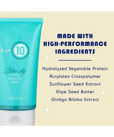 It's a 10 Miracle Blow Dry Styling Balm 5 Fl Oz - Unisex Hair Balm | Pack of 1 - Buy Online on GoSupps.com