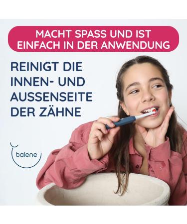 Buy Balene Double-Sided Children's Toothbrush - Antibacterial Soft Rotating Brush Head Fuchsia - Cleans Teeth Inside & Out - International Shipping Available - Buy Online on GoSupps.com