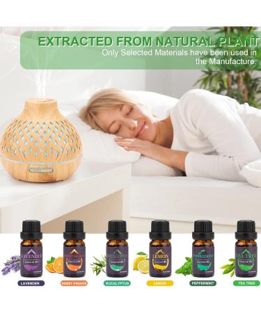 400ml Aroma Diffuser Set with 6 Essential Oils - Ultrasonic Humidifier with Remote Control 14-Color LED Timer & Auto-Off | Ideal for Aromatherapy & Relaxation - Buy Online on GoSupps.com