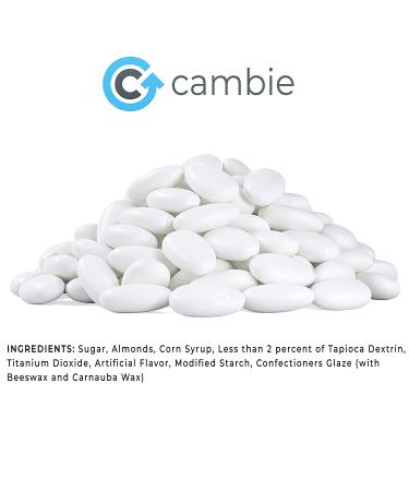 Cambie Jordan Almonds - Premium Bright White Candy Almonds for Weddings, Parties, and Holidays - 1 lb Pack - Buy Online on GoSupps.com