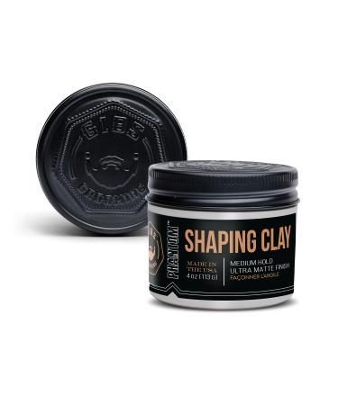 GIBS Shaping Clay, Phantom, Medium Hold, Ultra Matte Finish, Water Based, Great for Soft and Natural Looks, oz 4 Ounce (Pack of 1)