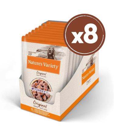 Nature's Variety Original No Grain Turkey Pate for Adult Dogs - Pack of 8 x 300g | Grain-Free Dog Food - Buy Online on GoSupps.com