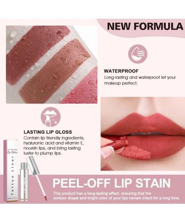  Miioto Peel-off lipstick 3 colors waterproof and long-lasting lip exfoliant bounces back and doesn't fade easily - Buy Online on GoSupps.com