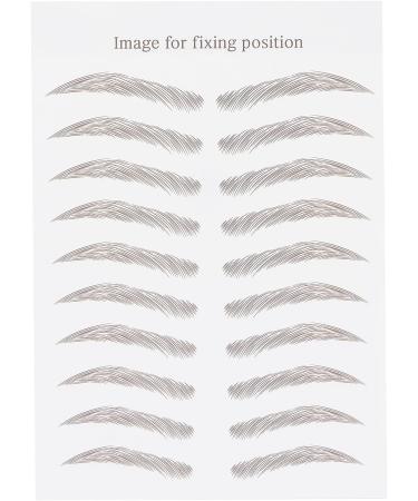 Autocollant de tatouage de sourcil imperm able professionnel transfert imperm able maquillage sourcil autocollant de sourcil imperm able pour les femmes (MARRON-07) - Buy Online on GoSupps.com