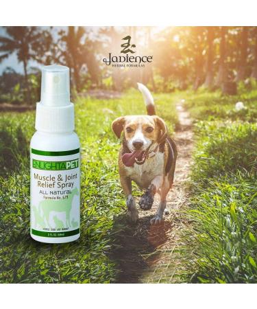 JADIENCE 2oz Pet Sore Muscle Pain Relief Spray | Natural Herbal Healing for Hip & Joint Care | Soothes & Supports Old & Young Animals | EnlightAPet - Buy Online on GoSupps.com