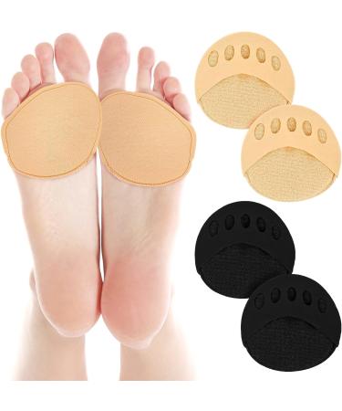 2 Pair Honeycomb Forefoot Pads - Metatarsal & Ball of Foot Cushions for Pain Relief | Non-Slip & Reusable | Sweat Prevention | Women Men Unisex | Various Shoe Types - Buy Online on GoSupps.com