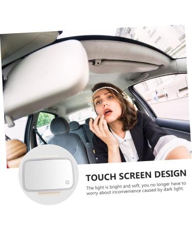 Healeved 1pc Car Vanity Mirror Clip-on Mirror Sun Visor Mirror Car Visor Mirror Vanity Mirror for Car Mirror for Sun Visor Car Makeup Mirror Car Sun Shield Makeup Mirror LED Makeup Mirror - Buy Online on GoSupps.com