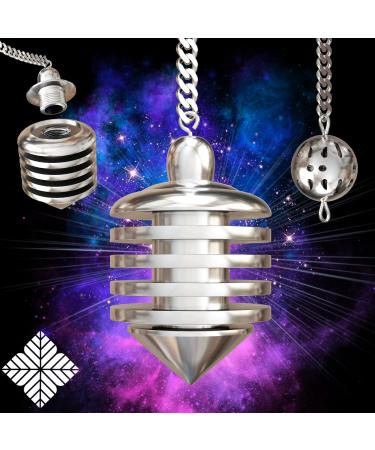 Radiesthesia pendulum ULTRA-SENSORIELL - Esoteric/oracle pendulum made of silver-plated brass (33 g)