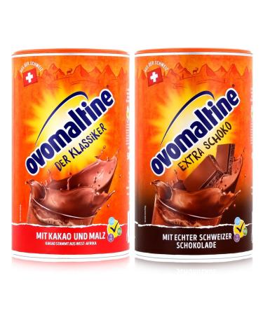 Ovomaltine Drink Powder 450g Chocolate Powder, 500g Cassic Powder, Pack of 2