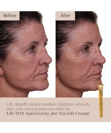 Nakery Lift-Tox Eye Cream for Puffiness and Bags Lifting Treatment with Hyaluronic Acid Anti Aging Formula for Women Depuffing Moisturizer for Wrinkles and Dark Circles Unscented - Buy Online on GoSupps.com