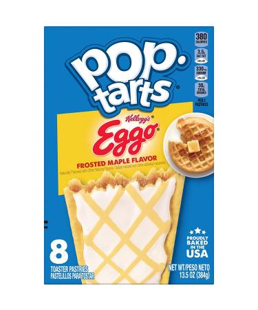 Pop-Tarts Eggo Toaster Pastries - Frosted Maple Flavor (96 Pack) | Breakfast Foods and Kids Snacks - Buy Online on GoSupps.com