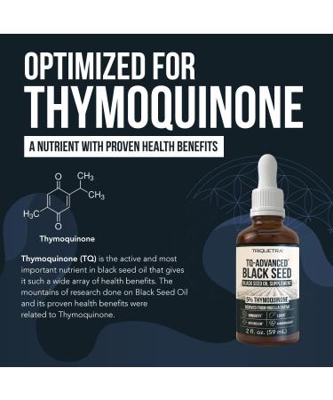 Black Seed Oil TQ Advanced - 5% Thymoquinone | Highest Concentration - 15:1 | Raw Form Vegan | 2 oz Glass Bottle with Dropper - Buy Online on GoSupps.com