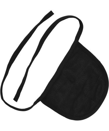 Cervical Stoma Cover - Breathable Lightweight Adjustable Neck Protection in Black | International Shipping - Buy Online on GoSupps.com