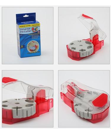 Perfect Pill Cutter - Versatile Pill Splitter for Any Size Pill & Vitamin | Cuts 14 Shapes - Safe Self-Retracting Blade - Buy Online on GoSupps.com