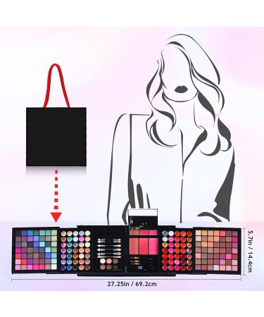 Complete 177 Color Makeup Palette + 20 Brushes Set for Women - Perfect Gift for Girls, Mother's Day - All in One Makeup Kit - Buy Online on GoSupps.com
