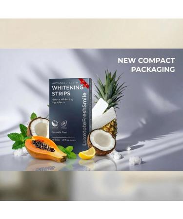 Best Teeth Whitening Strips with 20 Treatments Safe for Enamel 7 Day Whitener Steips Professional Strength Natural Coconut Without Any Harm Pack of 40 Strips - Buy Online on GoSupps.com
