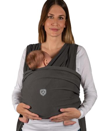 KOALA BABYCARE Baby Sling Carrier Stretchy Baby Wrap Carrier - Grey