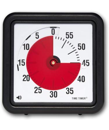 Time Timer Magnetic 60-Minute Countdown Timer for Kids & Adults - TTA1-MAG-W (18 cm) - Optimal Visual Signal for Effective Time Management - Buy Online on GoSupps.com