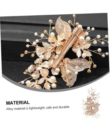 FRCOLOR Flower Leaf Hairpin Hair Accessory for Women Bobby Pin Hair Clips Womens Barrettes for Hair Bobby Clip Hair Cutting Guide Tool Crystal Headpiece Rhinestone Headgear Miss To Weave - Buy Online on GoSupps.com