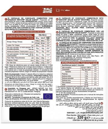 Bicaf Hot Chocolate 16 Capsules - Buy Online on GoSupps.com