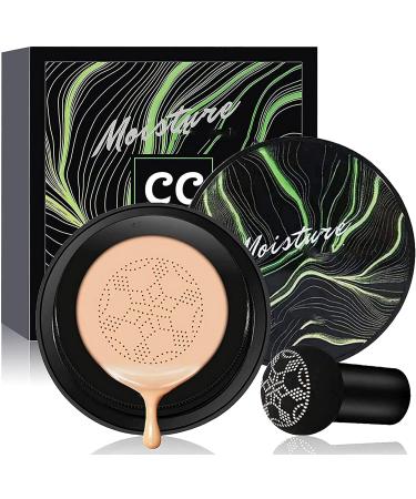 Mushroom Head Foundation, Cushion CC Cream, Moisturizing Concealer (Natural Color) True color