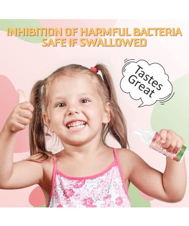 Kids Foaming Toothpaste with Low Fluoride | U-Shaped Toothbrush | Strawberry Watermelon Flavor - Buy Online on GoSupps.com