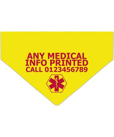Personalized Dog Hollow - Triangular Cloth for Pets with Emergency Info & Sports Motif | Ideal for Football Games Olympics & Public Holidays - Buy Online on GoSupps.com