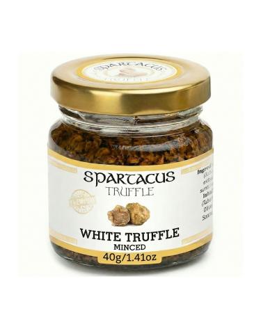Truffe Blanche Hach e 40g Alternative Gourmande la Truffe Noire Truffes Conserv es dans Huile d Olive Extra Vierge D lice Gourmet pour P tes Pizza Risotto & Salades